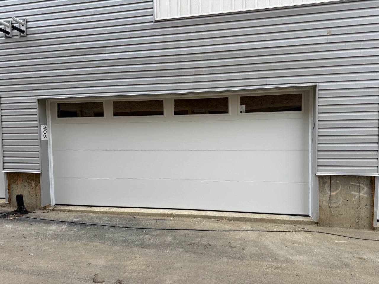 50 Flush Panel Doors with Windows and Operator