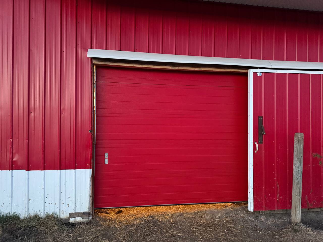 Commercial Barn Door with Added Gate